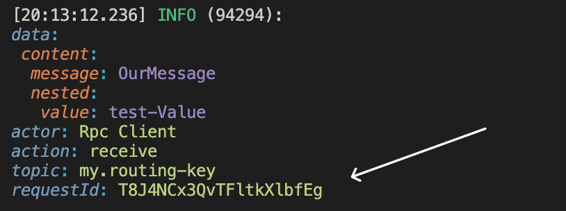 Default request tracer example